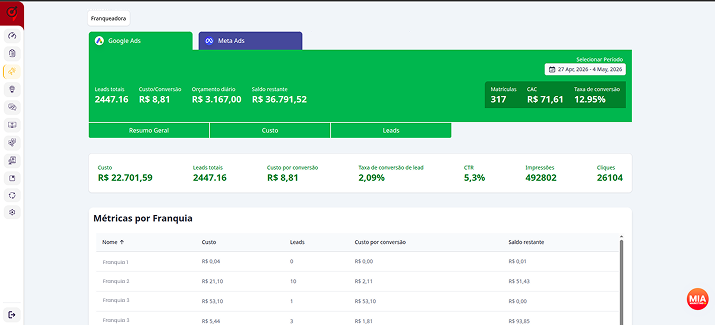Screenshot da plataforma 3
